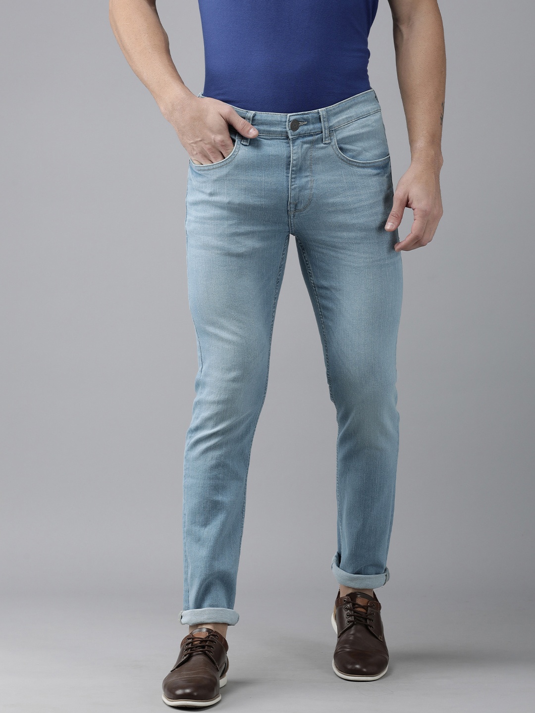 

U.S. Polo Assn. Denim Co. Men Blue Skinny Fit Light Fade Stretchable Jeans