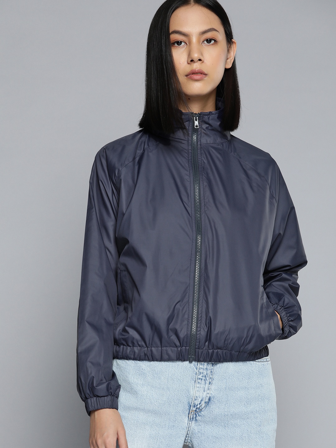 

ether Women Navy Blue Tailored Jacket