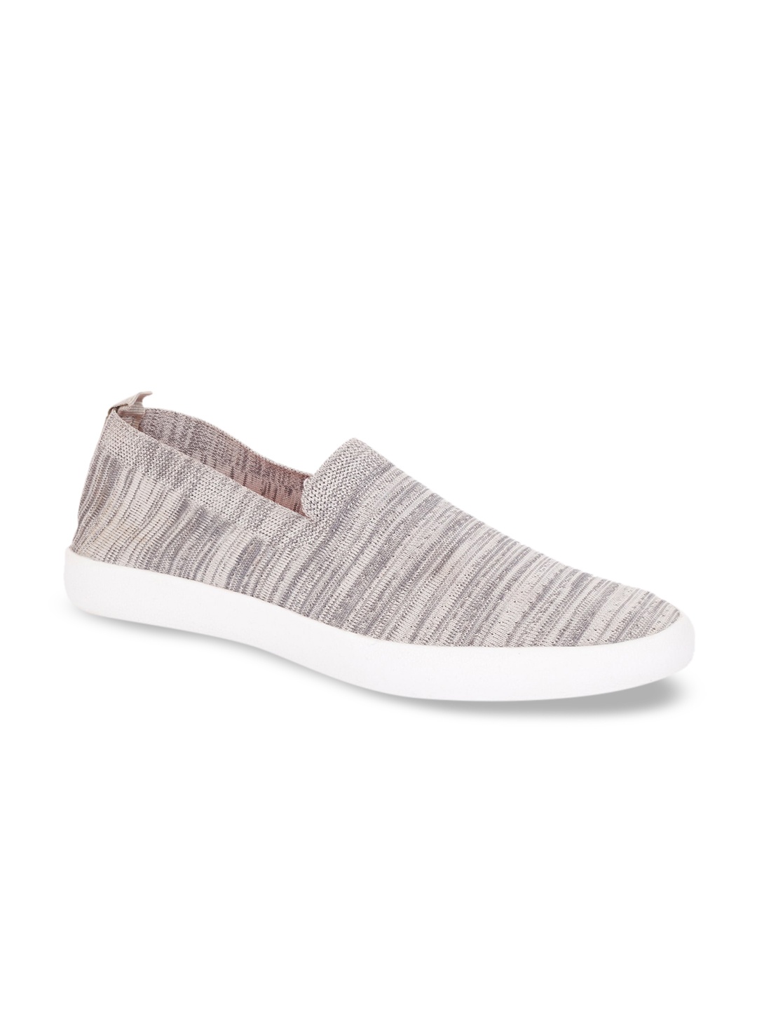 

IMT Men Grey Woven Design Slip-On Sneakers