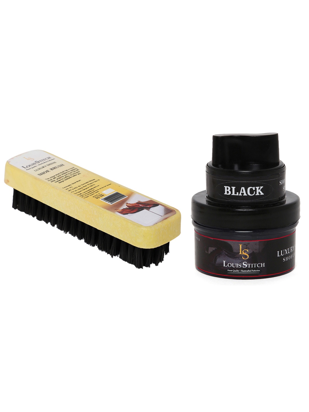 

LOUIS STITCH Leather Shoe Cream With Shoe Brush, Multi