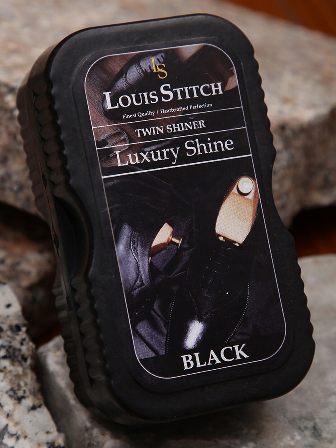 

LOUIS STITCH Leather Twin Shiner And Natural Shoe Cream With Shoe Brush, Multi