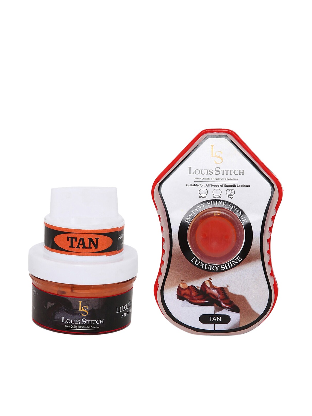 

LOUIS STITCH Tan Brown Shoe Shiner & Cream with Applicator