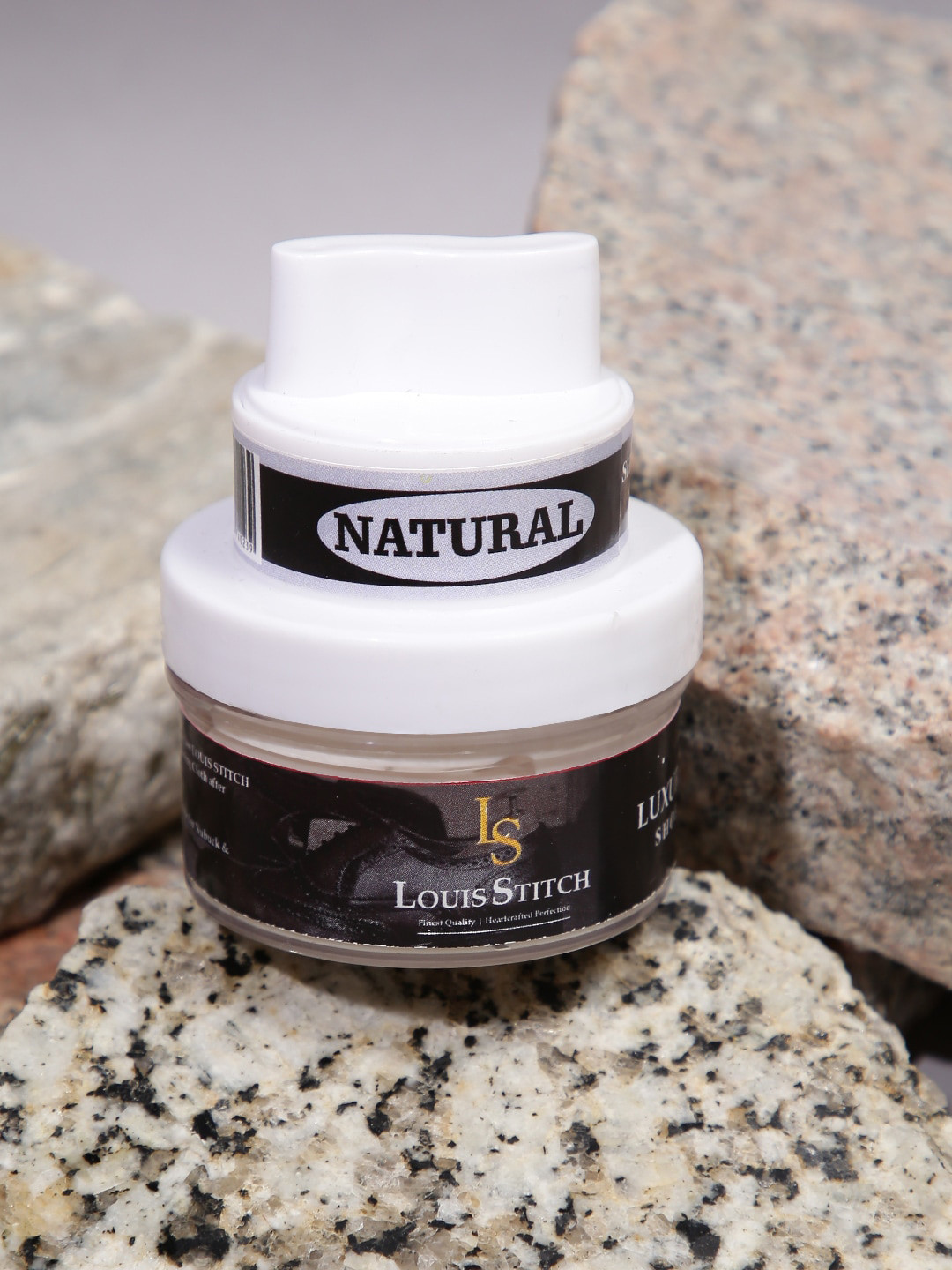 

LOUIS STITCH Men Set of 2 Shoe Twin Shiner Shoe Cream with Applicator & Shoe Brush, Multi