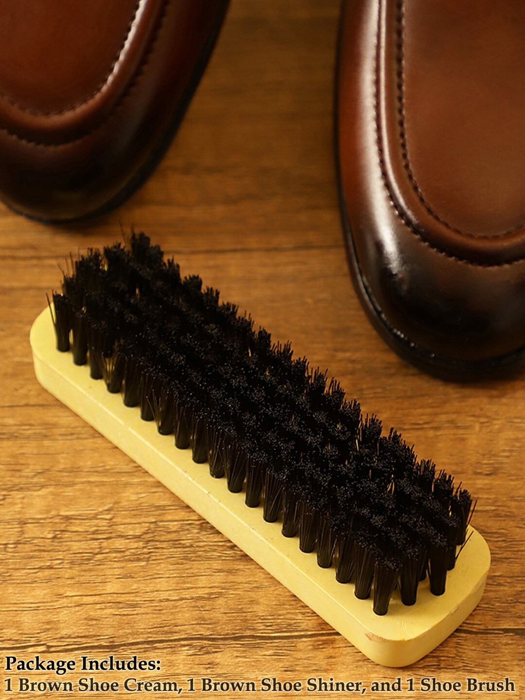 

LOUIS STITCH Set of 3 Shoe Accessories, Brown