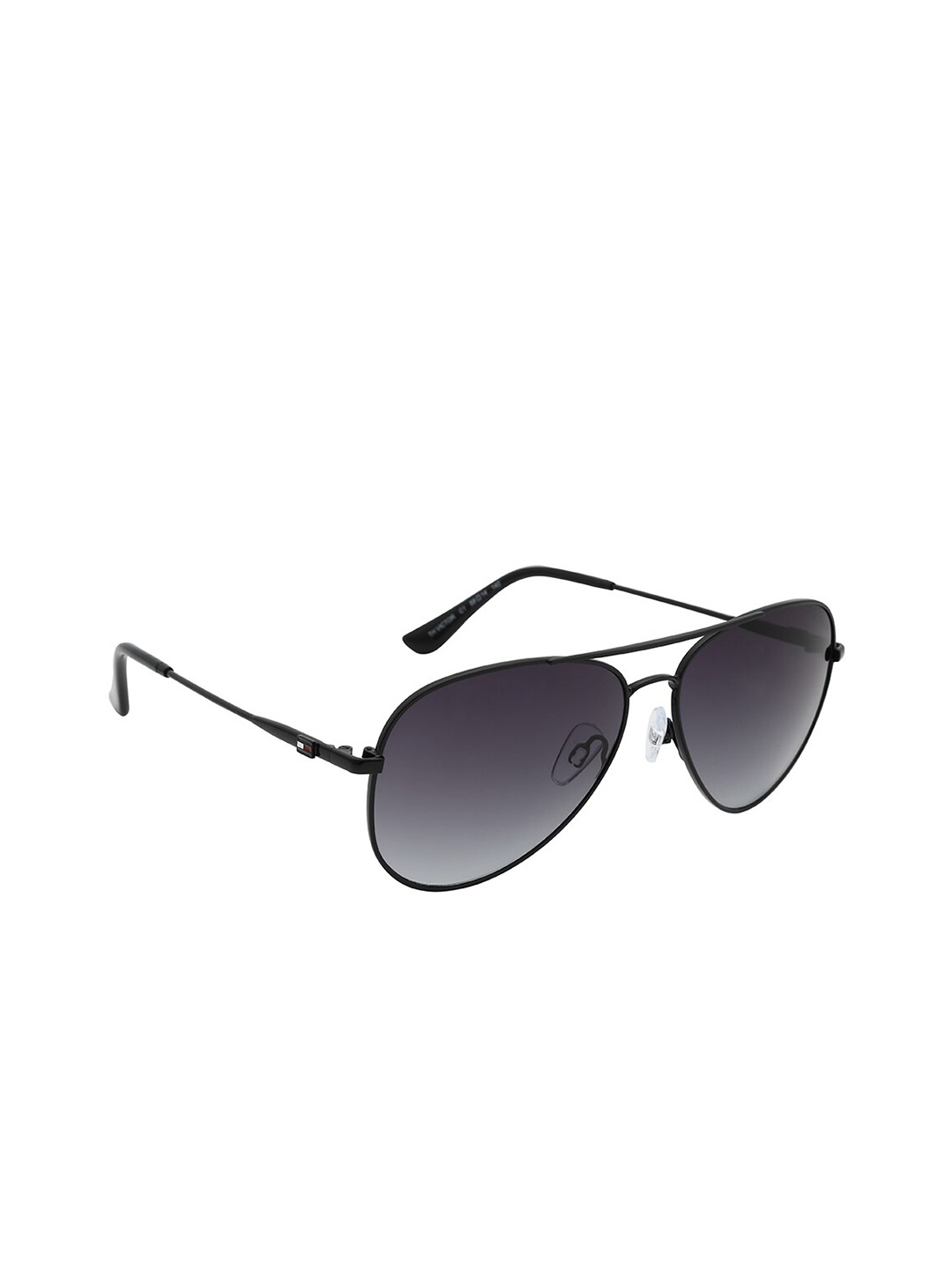 

Tommy Hilfiger Unisex Grey Lens & Black Aviator Sunglasses TH Victor C1