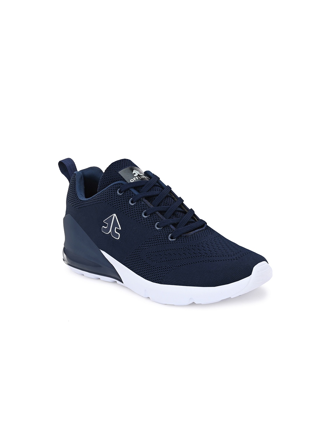 

OFF LIMITS Men Navy Blue & White Mesh Running Non-Marking Shoes