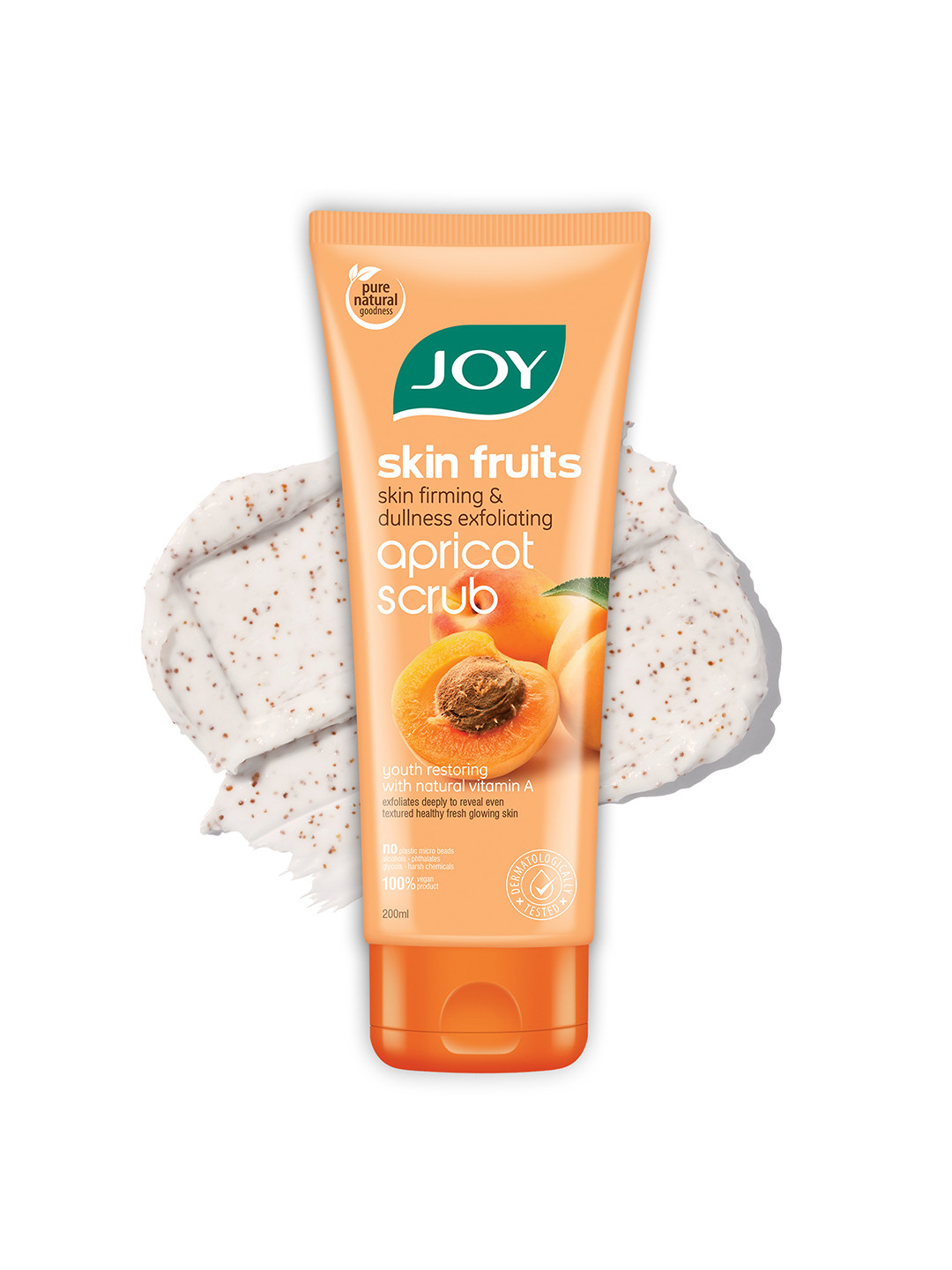 

JOY Apricot & Walnut Face Scrub for Blackheads & Tan Removal - 200ml, Na