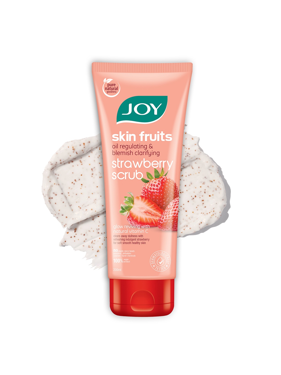 

JOY Skin Fruits Oil Regulating Strawberry Face Scrub 200 ml, Na