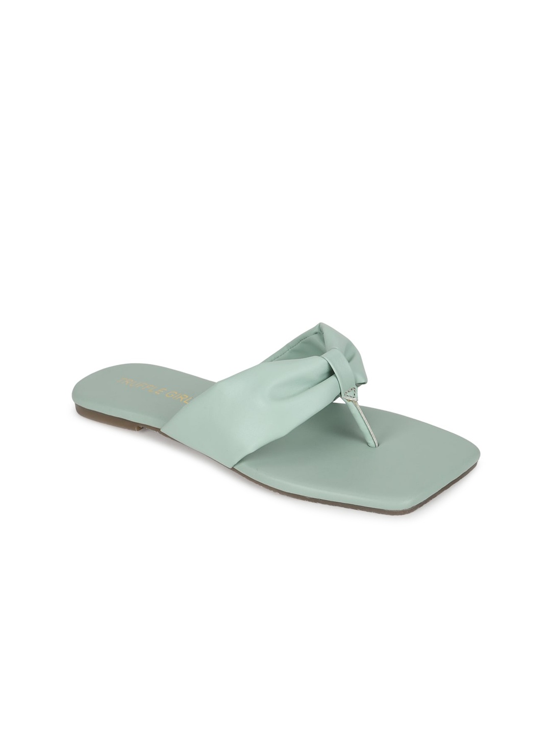 

Truffle Collection Women Green Embellished Ballerinas with Bows Flats