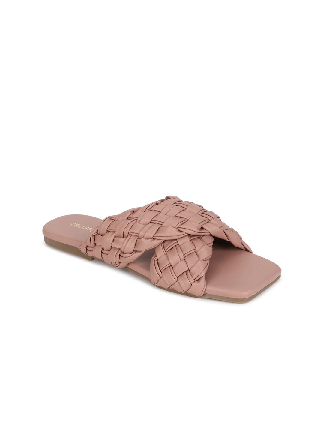 

Truffle Collection Women Nude-Coloured Printed Open Toe Flats