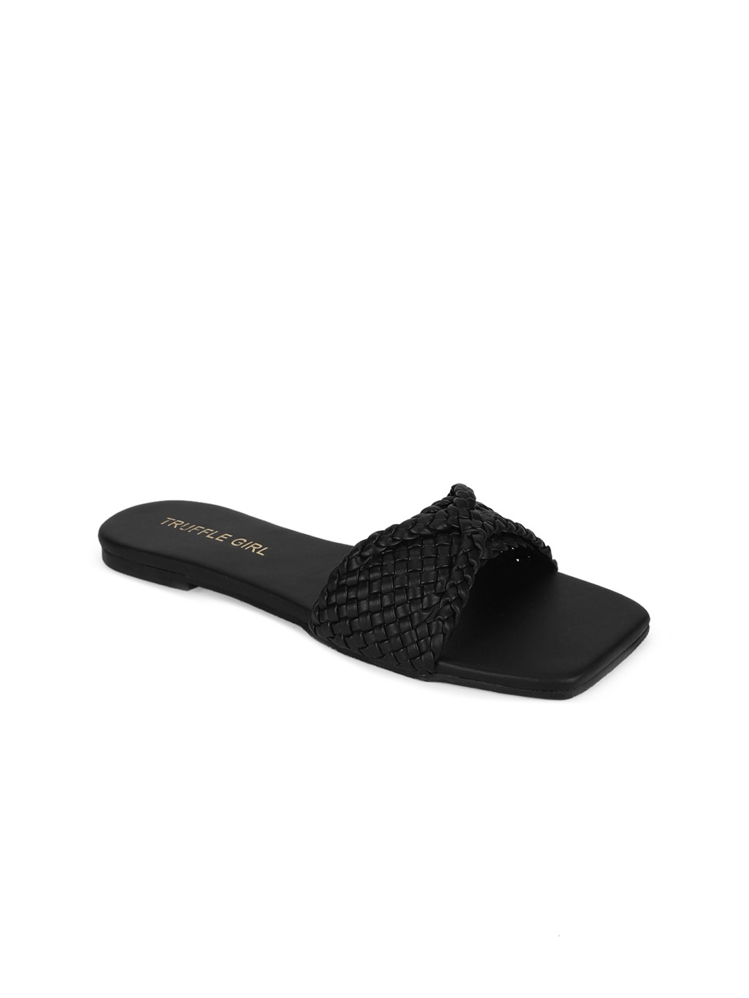 

Truffle Collection Women Black Mules with Bows Flats
