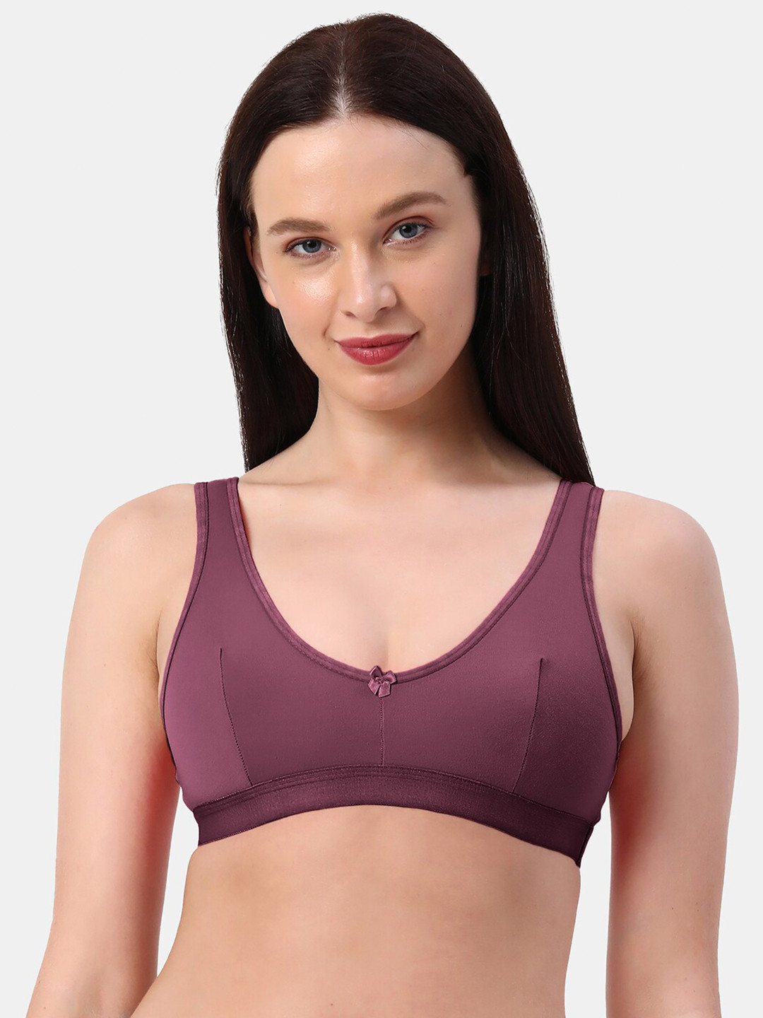 

Planetinner Non Wired Non Padded Medium Coverage Bra SB16, Purple
