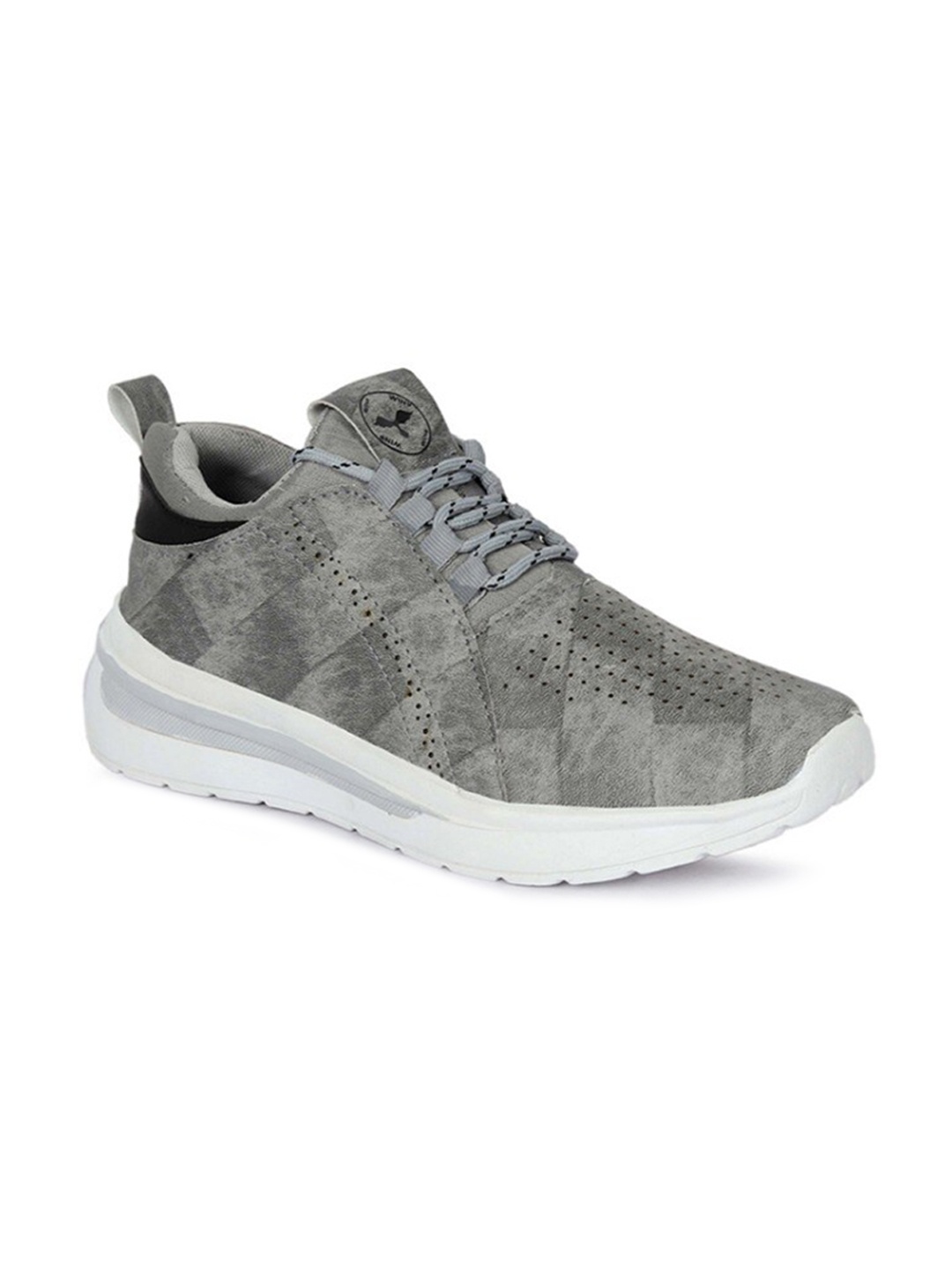 

WIN9 Men Grey Perforations Sneakers