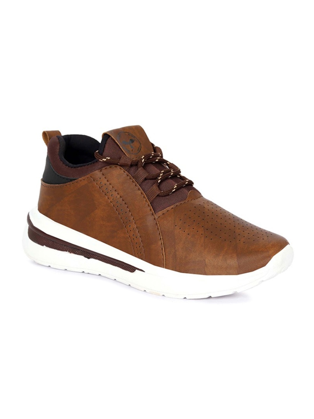 

WIN9 Men Brown Colourblocked Sneakers