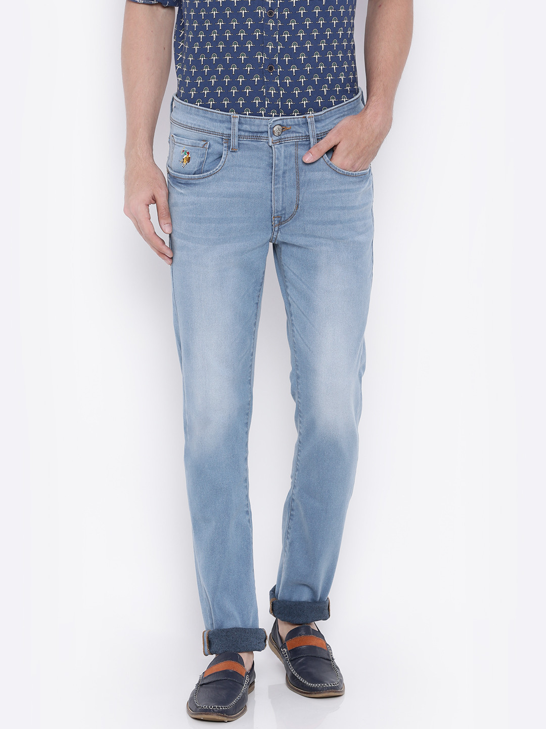 

U.S. Polo Assn. Men Blue Regallo Fit Stretchable Jeans
