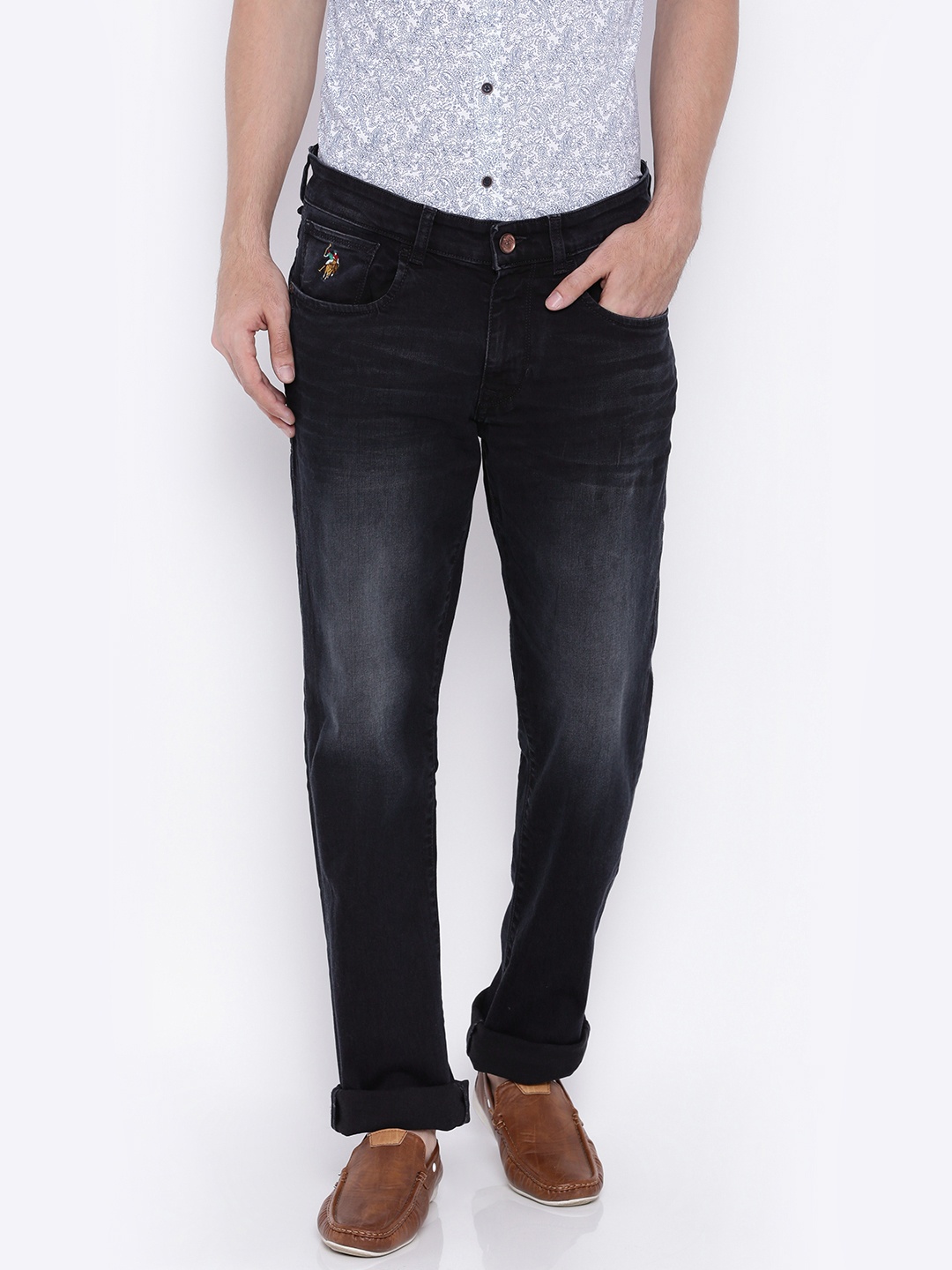

U.S. Polo Assn. Men Navy Blue Woody Fit Stretchable Jeans