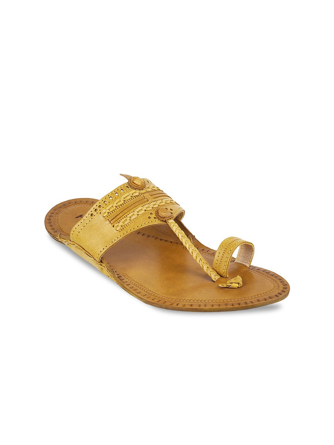 

Metro Men Beige Leather Comfort Sandals