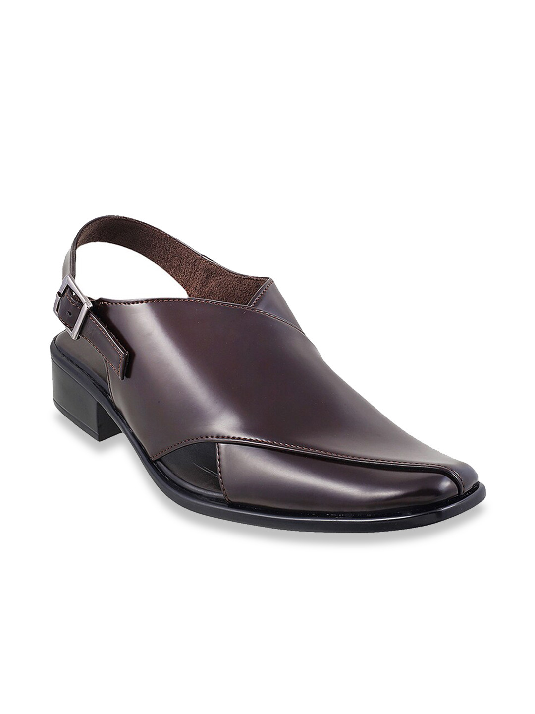 

Metro Men Maroon Ethnic Leather Comfort Sandals