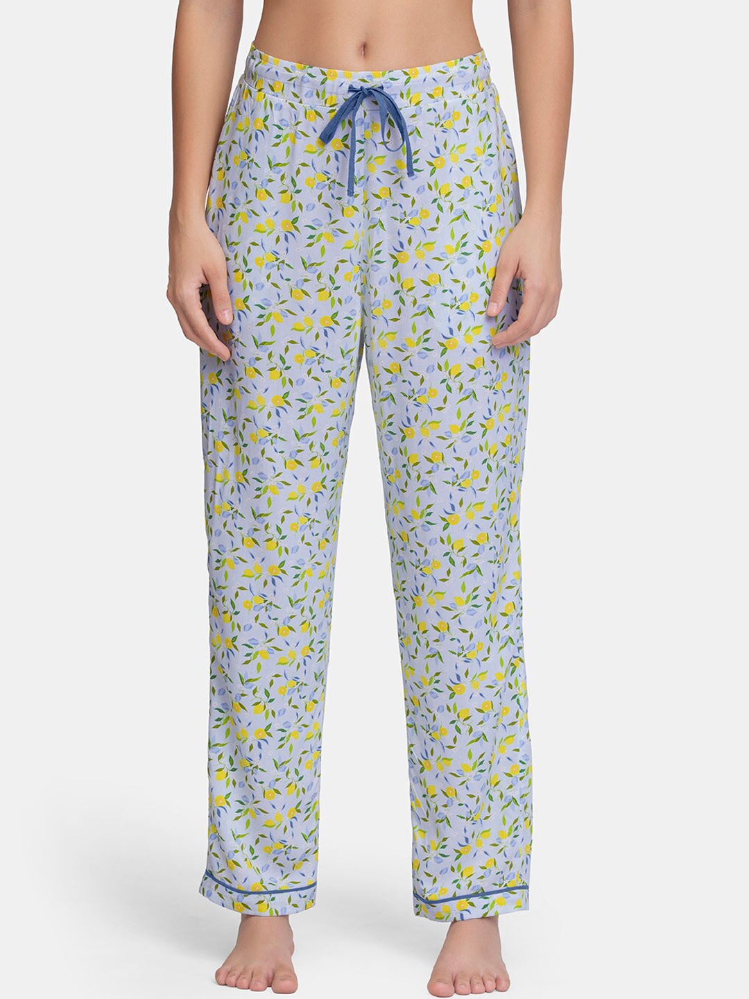 

Amante Women Blue Floral Printed Lounge Pants