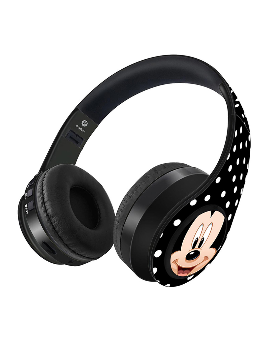 

macmerise Black Printed Zoom Up Mickey - Decibel Wireless On Ear Headphones