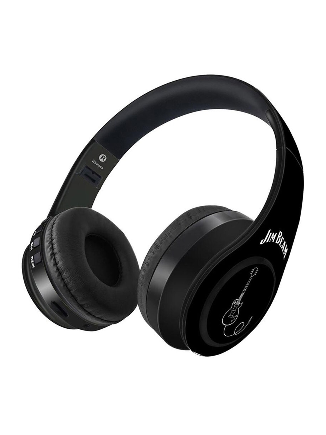 

macmerise Black Solid Over-Ear Wireless Headphones