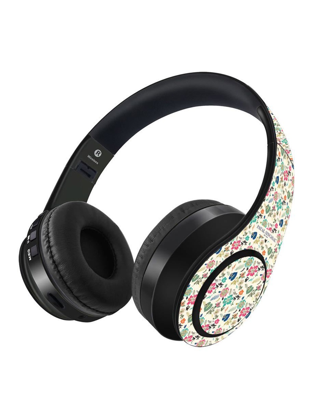 

macmerise Cream Payal Singhal Ivory Saiba Bluetooth On Ear Headphones with 9 Hrs Battery