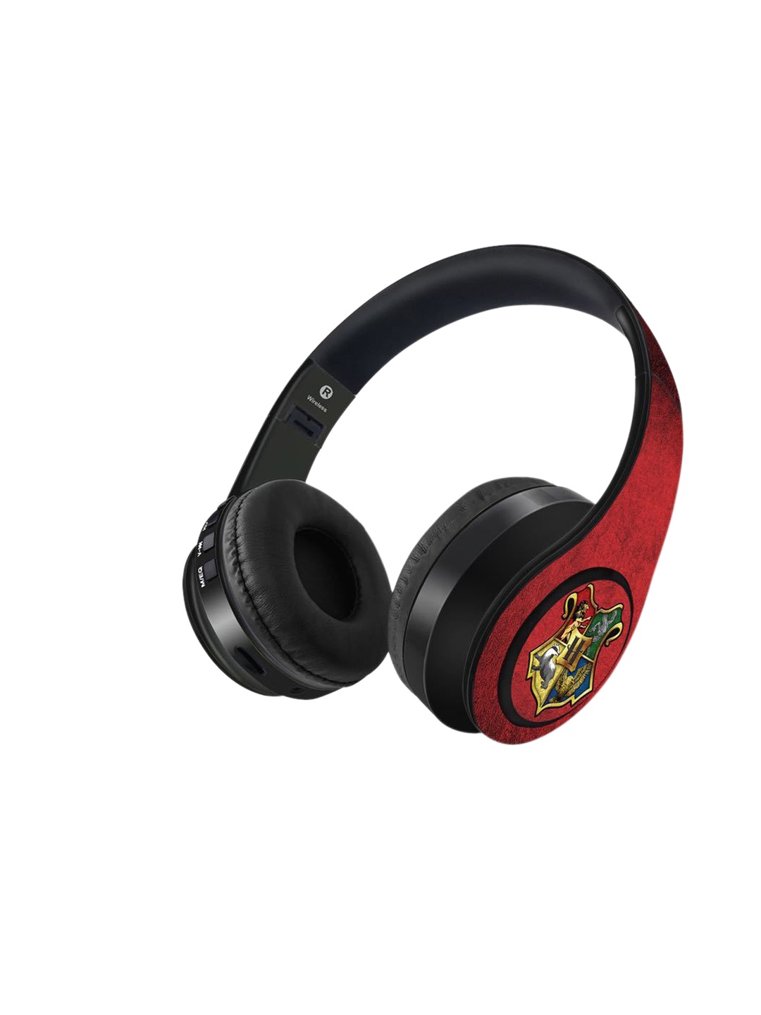 

macmerise Black & Red Hogwarts Sigi Decibel WirelessOnEarHeadphones with 9 Hrs Battery&Mic