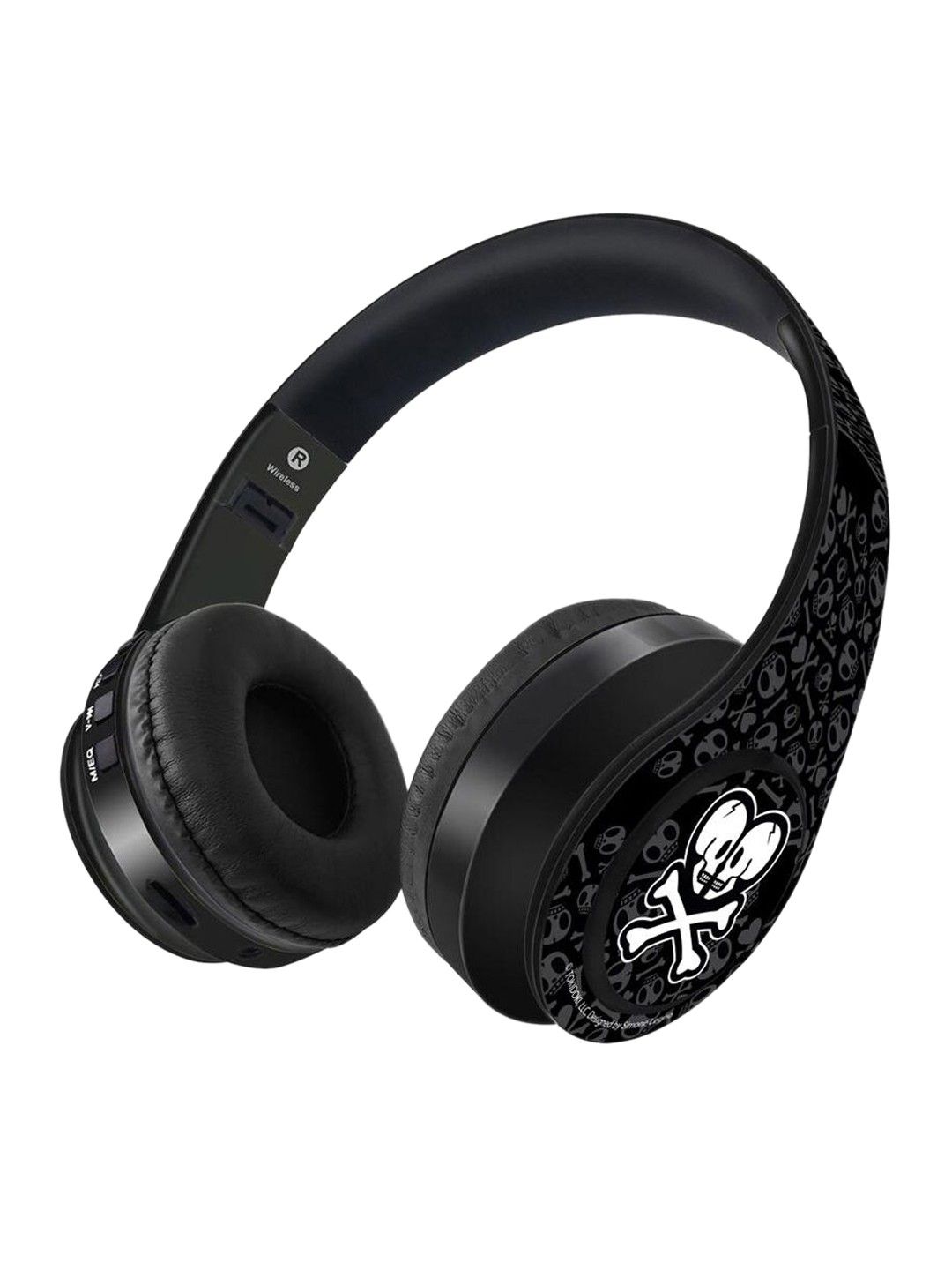 

macmerise Black & White Printed TD Logo Love Decibel Wireless On Ear Headphones