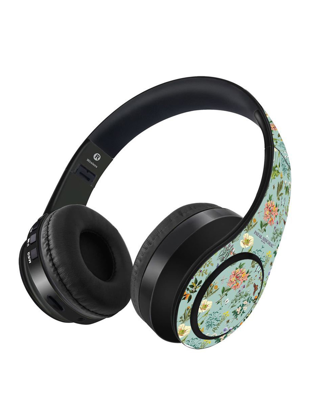 

macmerise Green & Black Title Aqua Bluetooth On Ear Headphones with 9 Hrs Battery & Mic, Multi