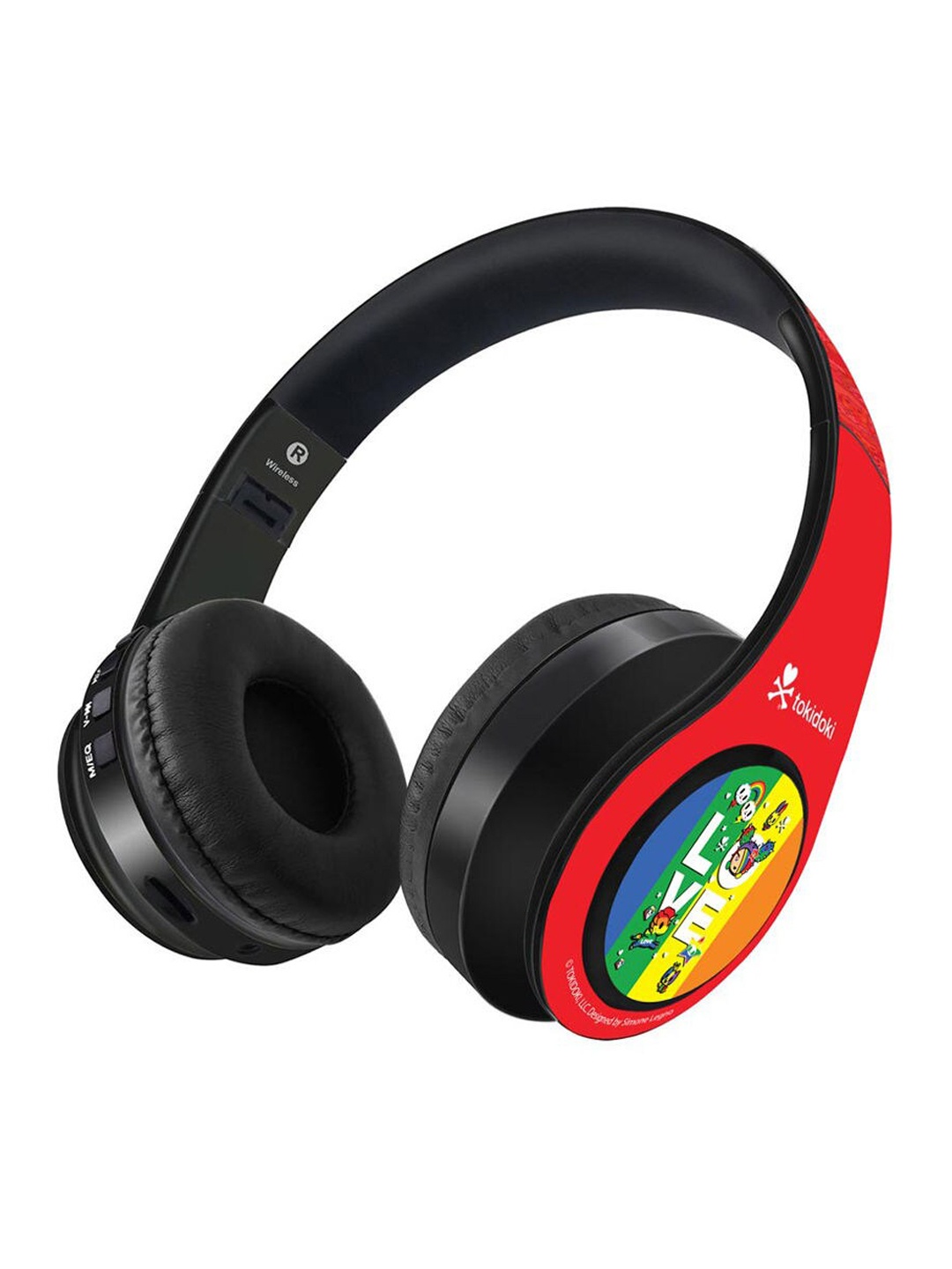 

macmerise Black & Red Printed TD Pride Love Decibel Wireless On Ear Headphones
