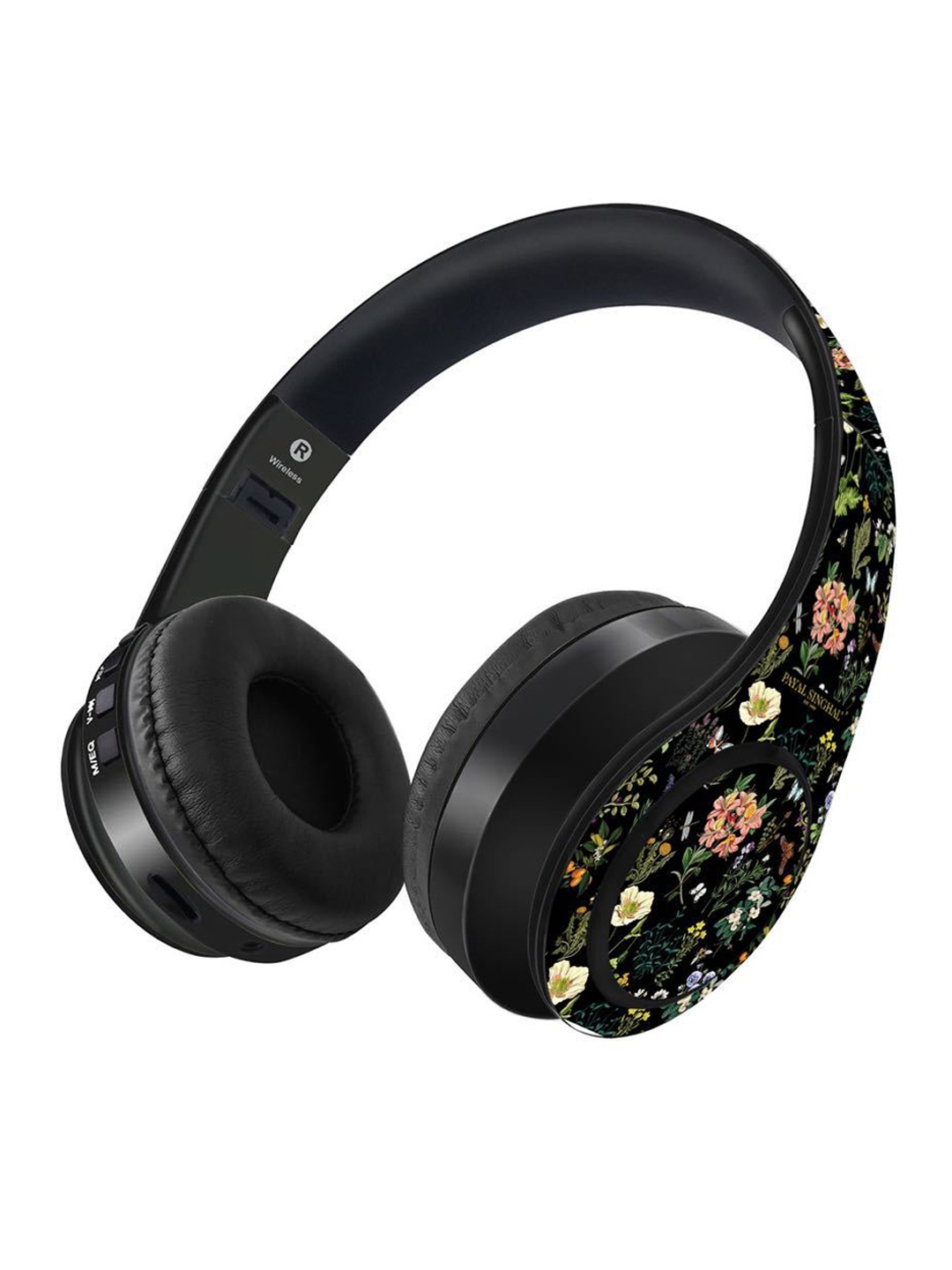 

macmerise Black Payal Singhal Titli Bluetooth On Ear Headphones with 9 Hrs Battery & Mic, Multi