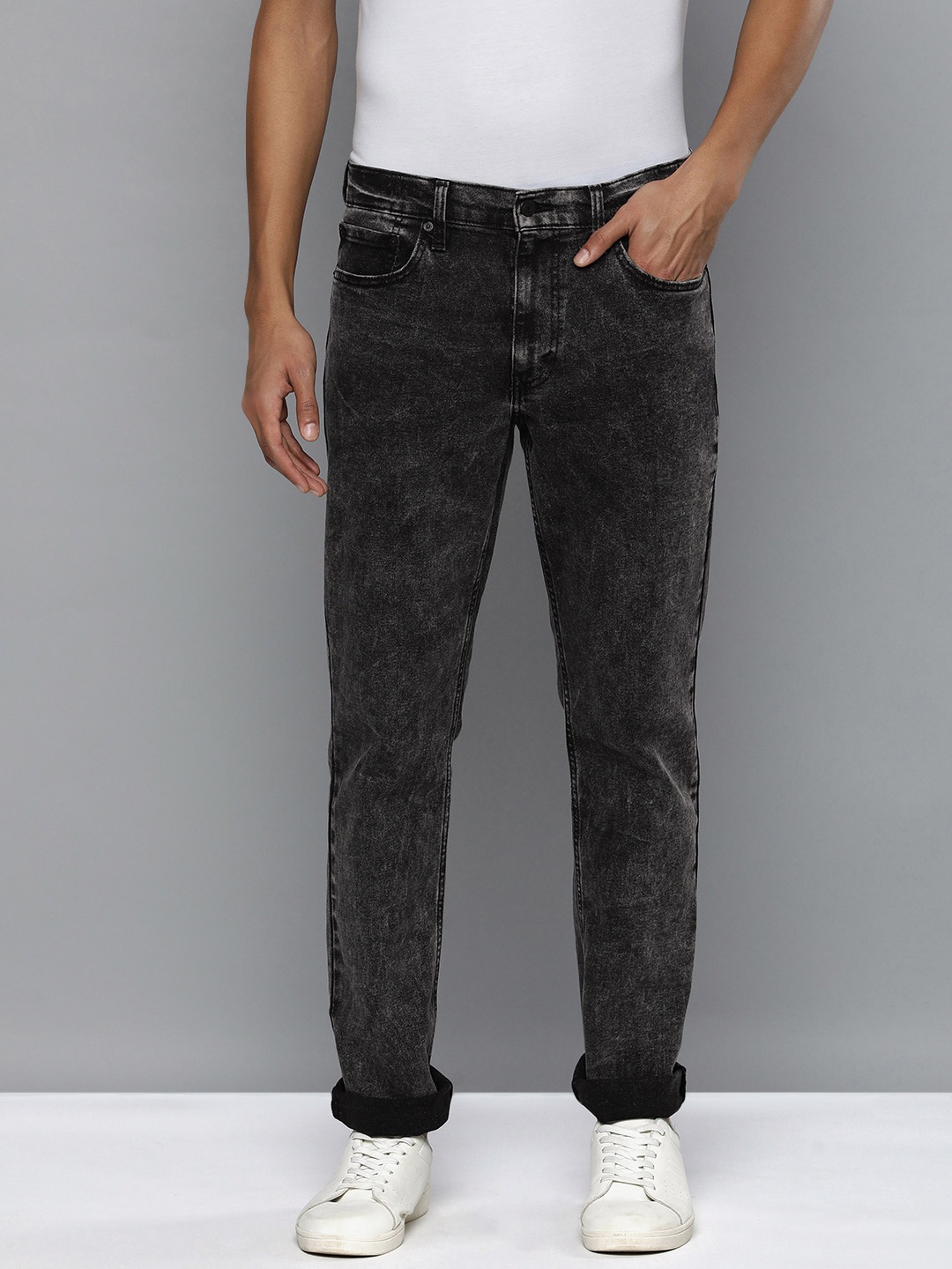 

Levis Men Grey 511 Slim Fit Light Fade Mid Rise Stretchable Jeans