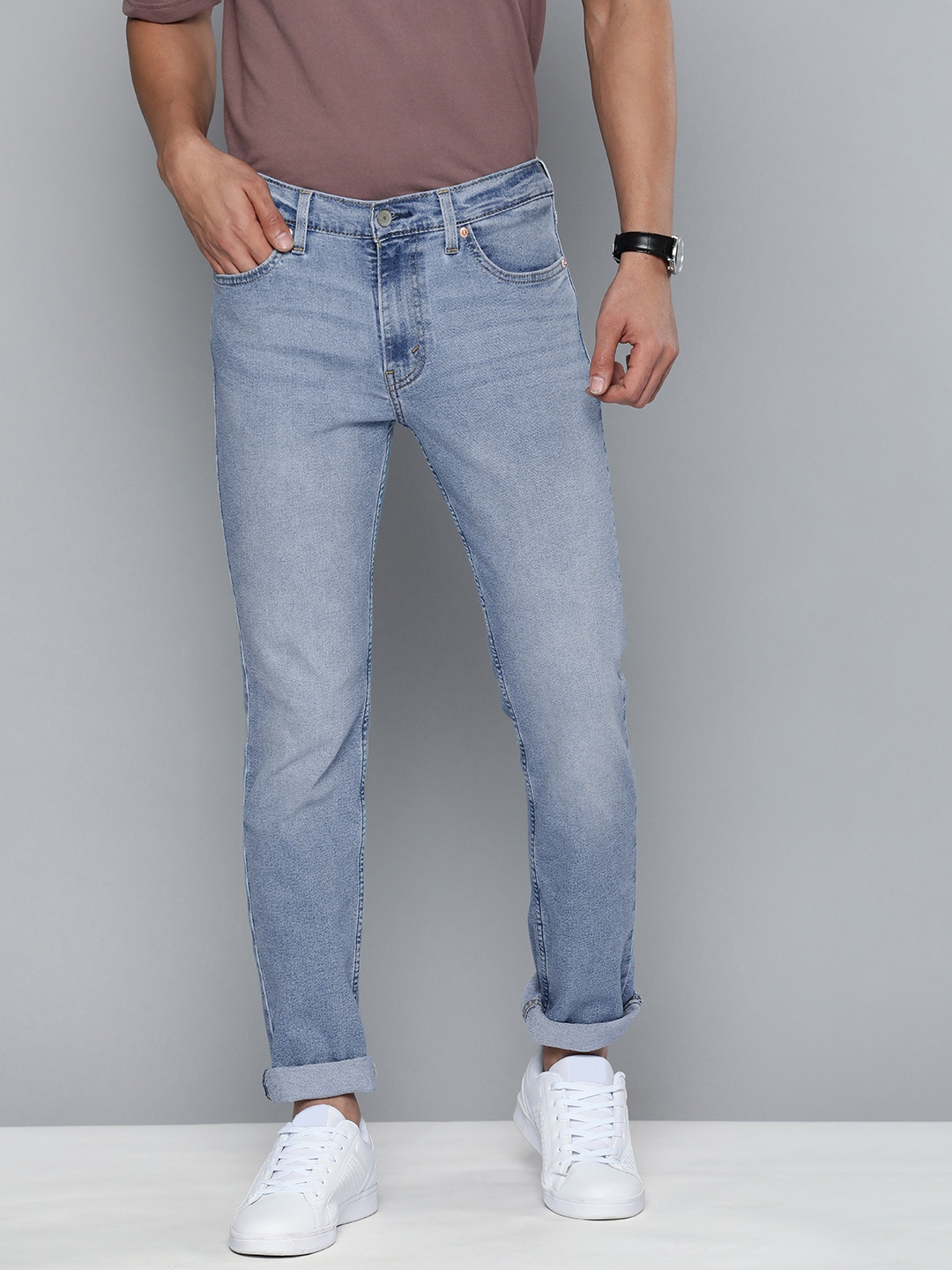 

Levis Men Blue High-Rise Light Fade Stretchable Slim Fit Casual Jeans
