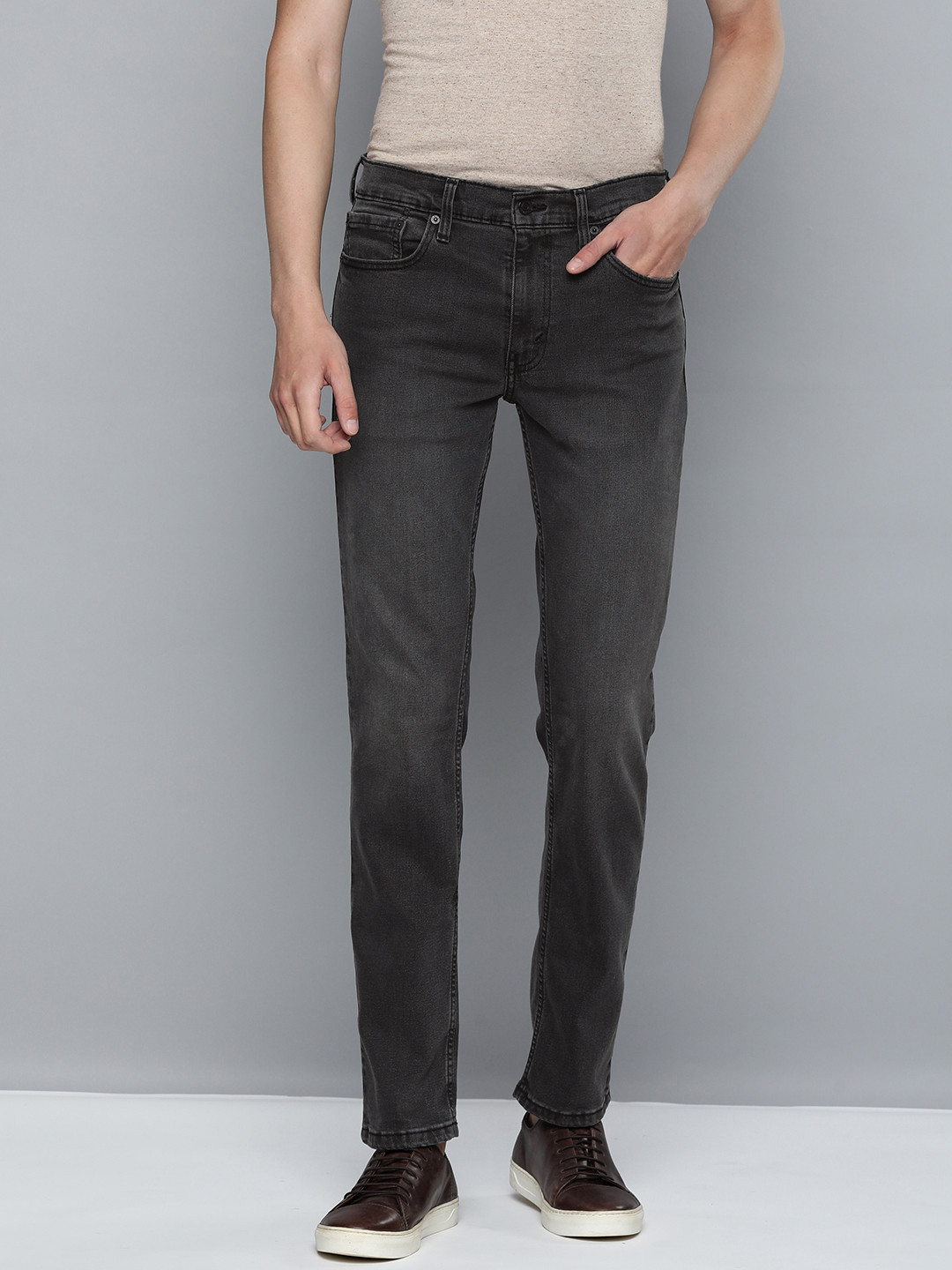 

Levis Men Grey 511 Slim Fit Light Fade Stretchable Jeans