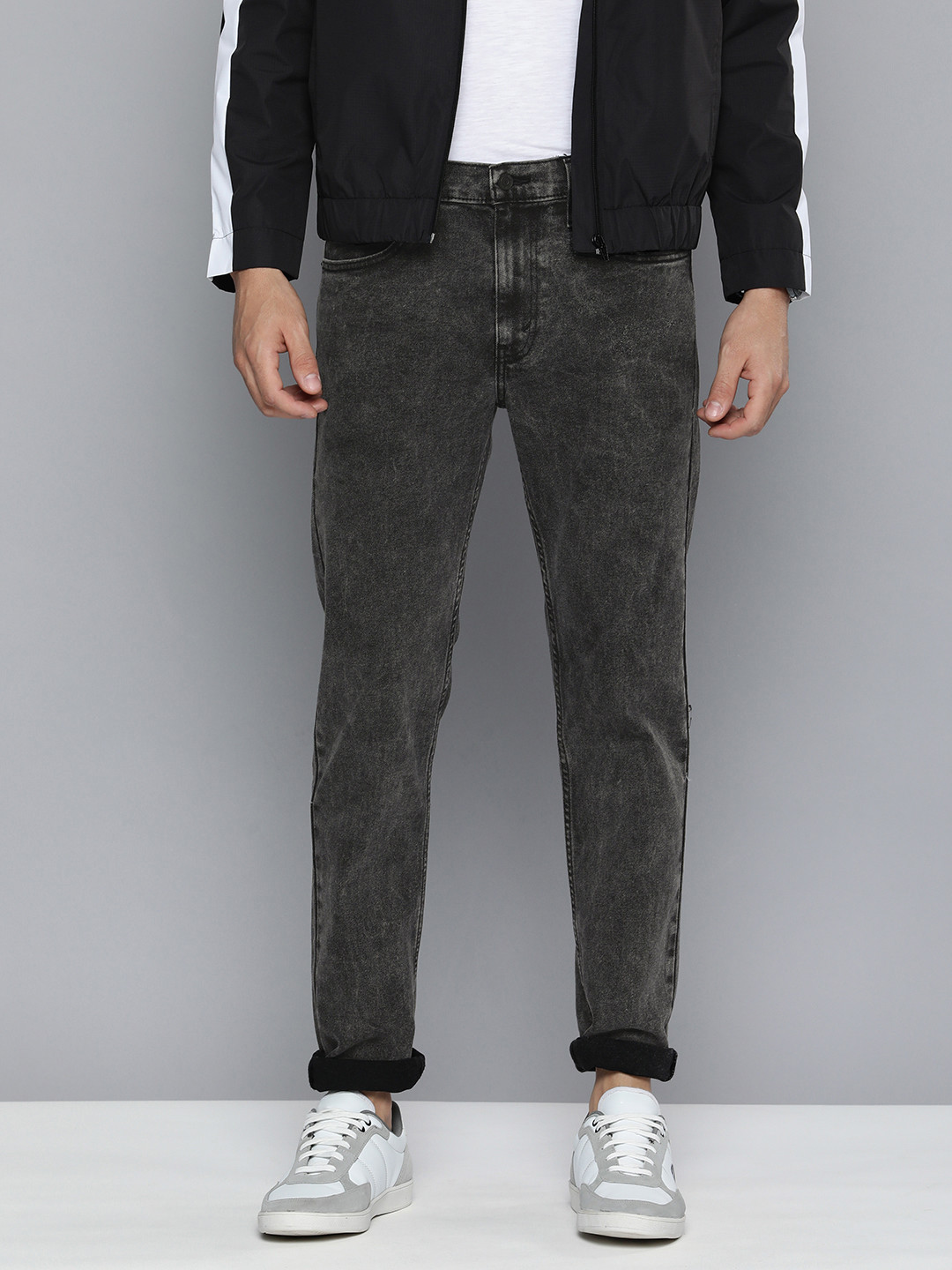 

Levis Men Grey 512 Slim Tapered Fit Light Fade Stretchable Jeans
