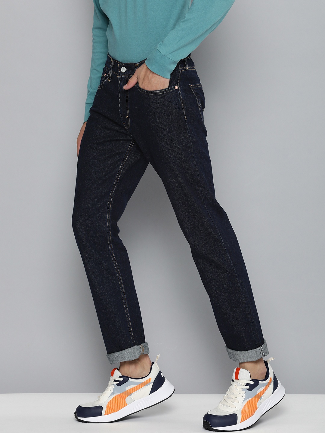 

Levis Men Navy Blue Slim Fit Stretchable Jeans