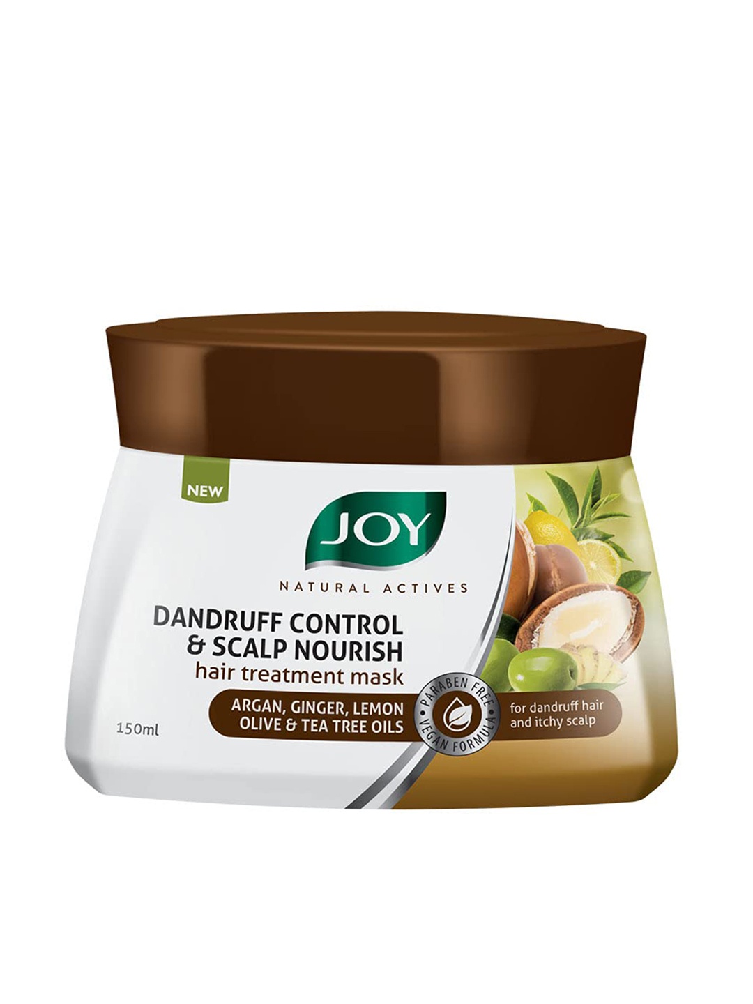 

JOY Natural Actives Dandruff Control & Scalp Nourish Hair Treatment Mask 150 ml, White