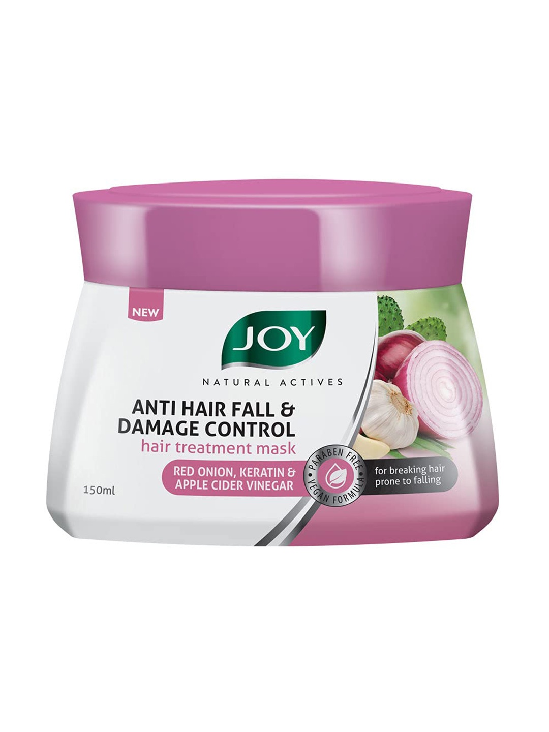 

JOY Natural Actives Anti Hair Fall & Damage Control Hair Treatment Mask 150 ml, White
