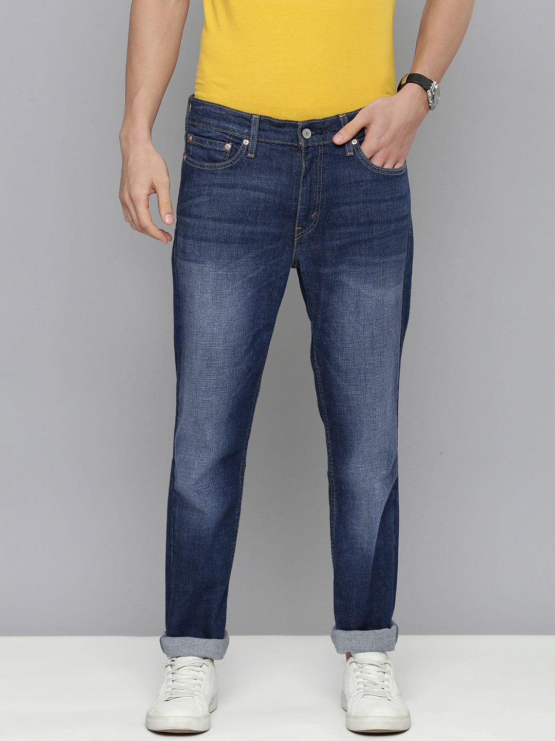 

Levis Men Blue Slim Fit Heavy Fade Stretchable Jeans