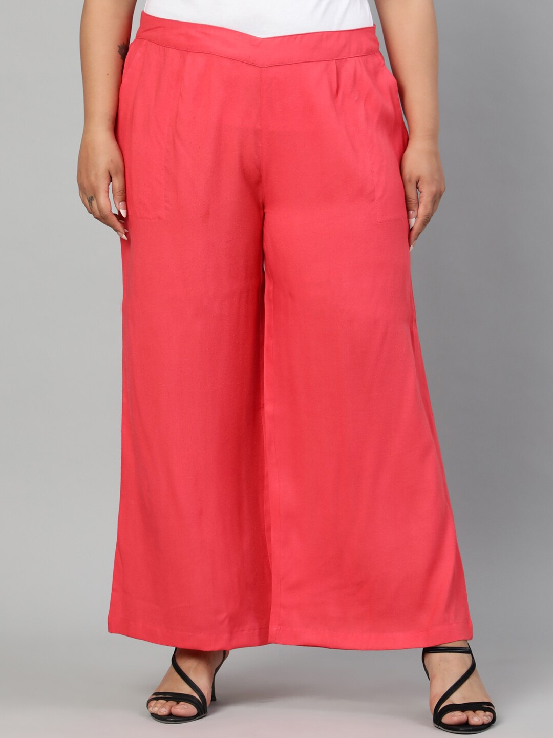 

Jaipur Kurti Women Coral Palazzos