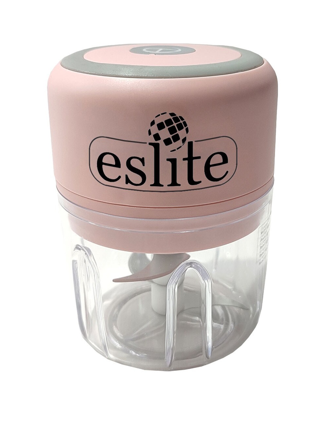 

Eslite Steel Blade Wireless USB Charging Electric Mini Food Vegetable Chopper 30W 250 ML, Pink