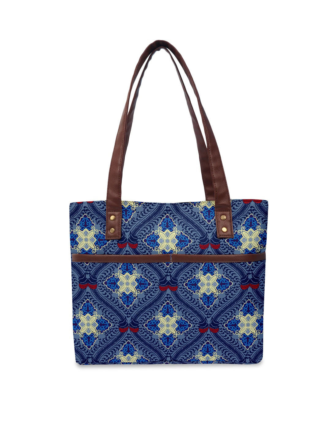 

Crazy Corner Blue Ethnic Motifs Printed Shopper Tote Bag