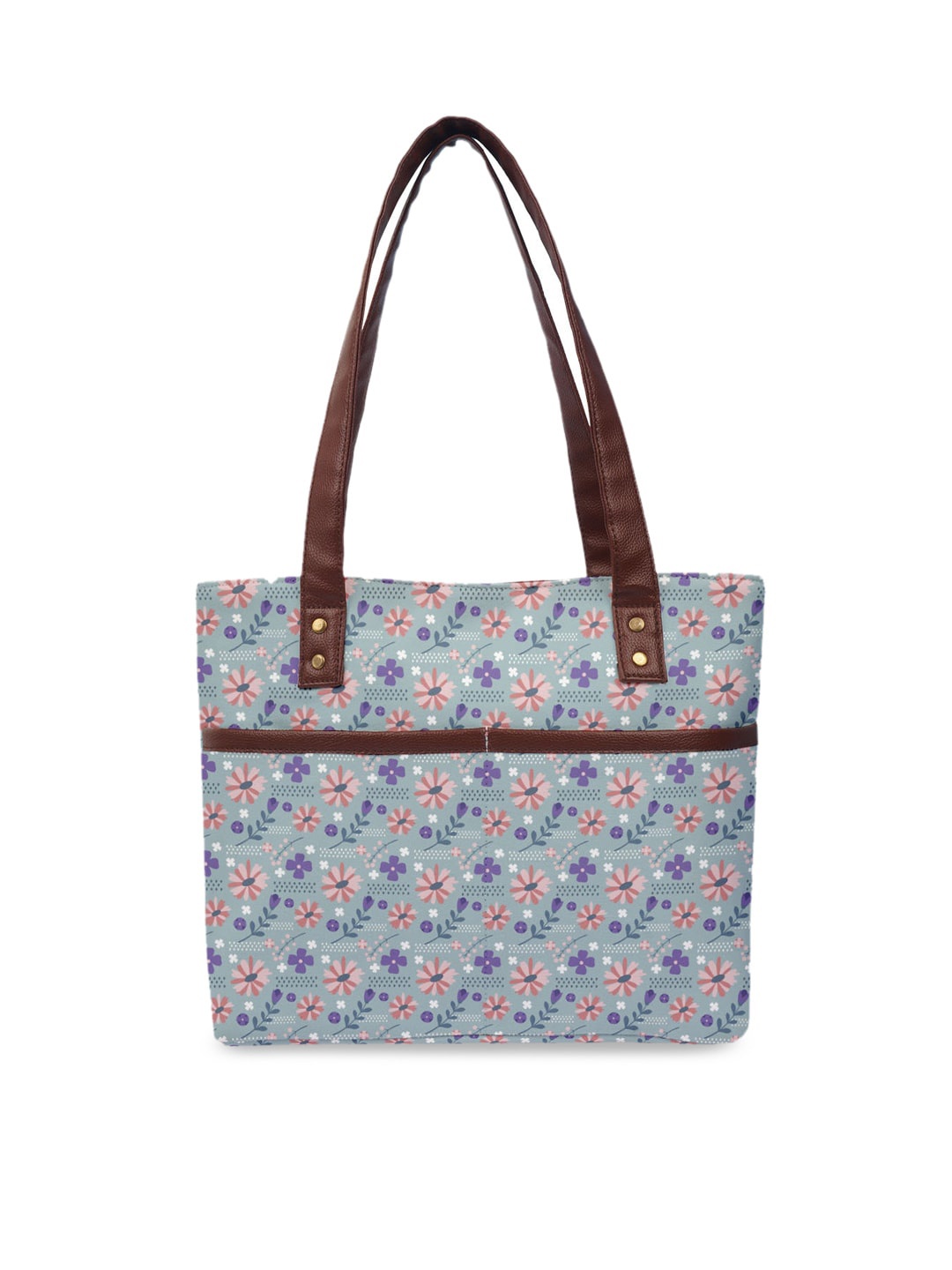 

Crazy Corner Blue Floral Printed Shopper Tote Bag