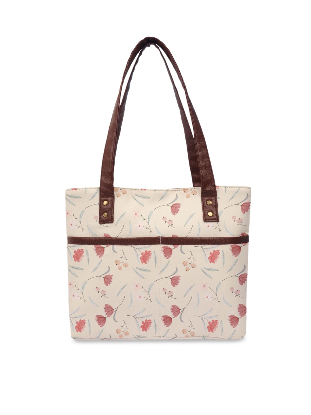 

Crazy Corner Women Pink Printed Structured Tote Bag