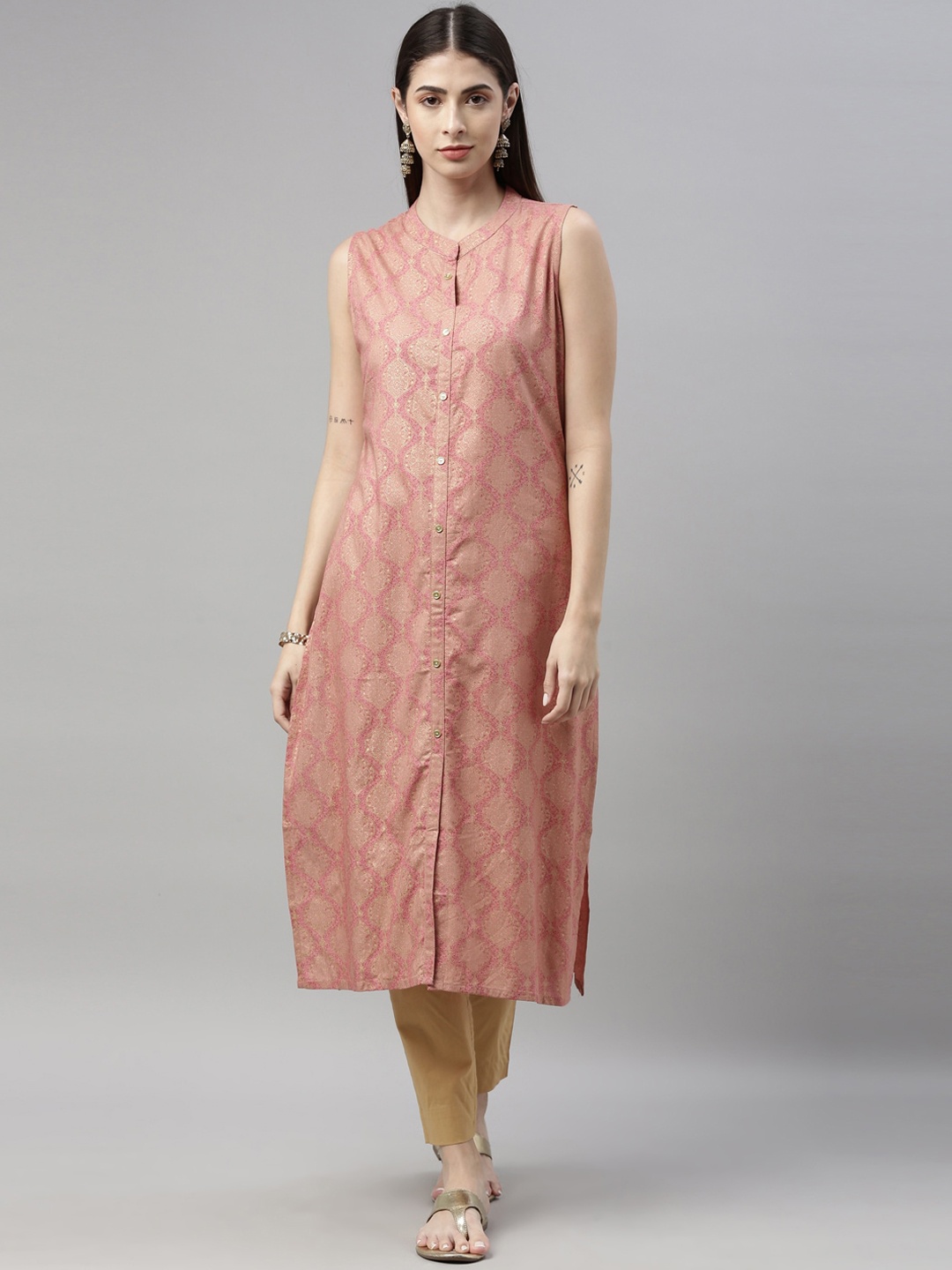 

Marcia Women Pink Printed Kurta
