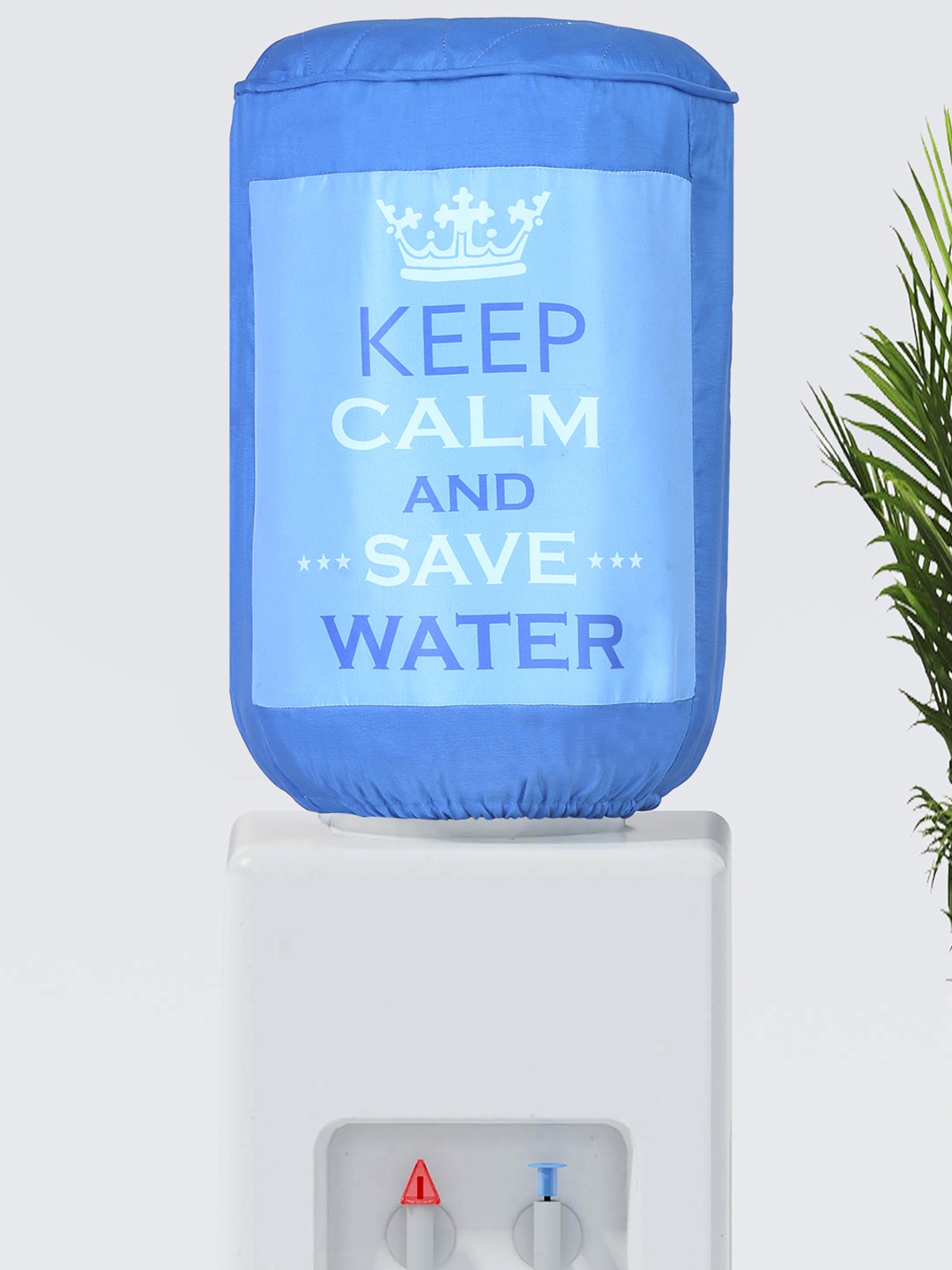 

SWAYAM Bleu Keep Clam Digitally Printed Water Dispenser Cover, Blue