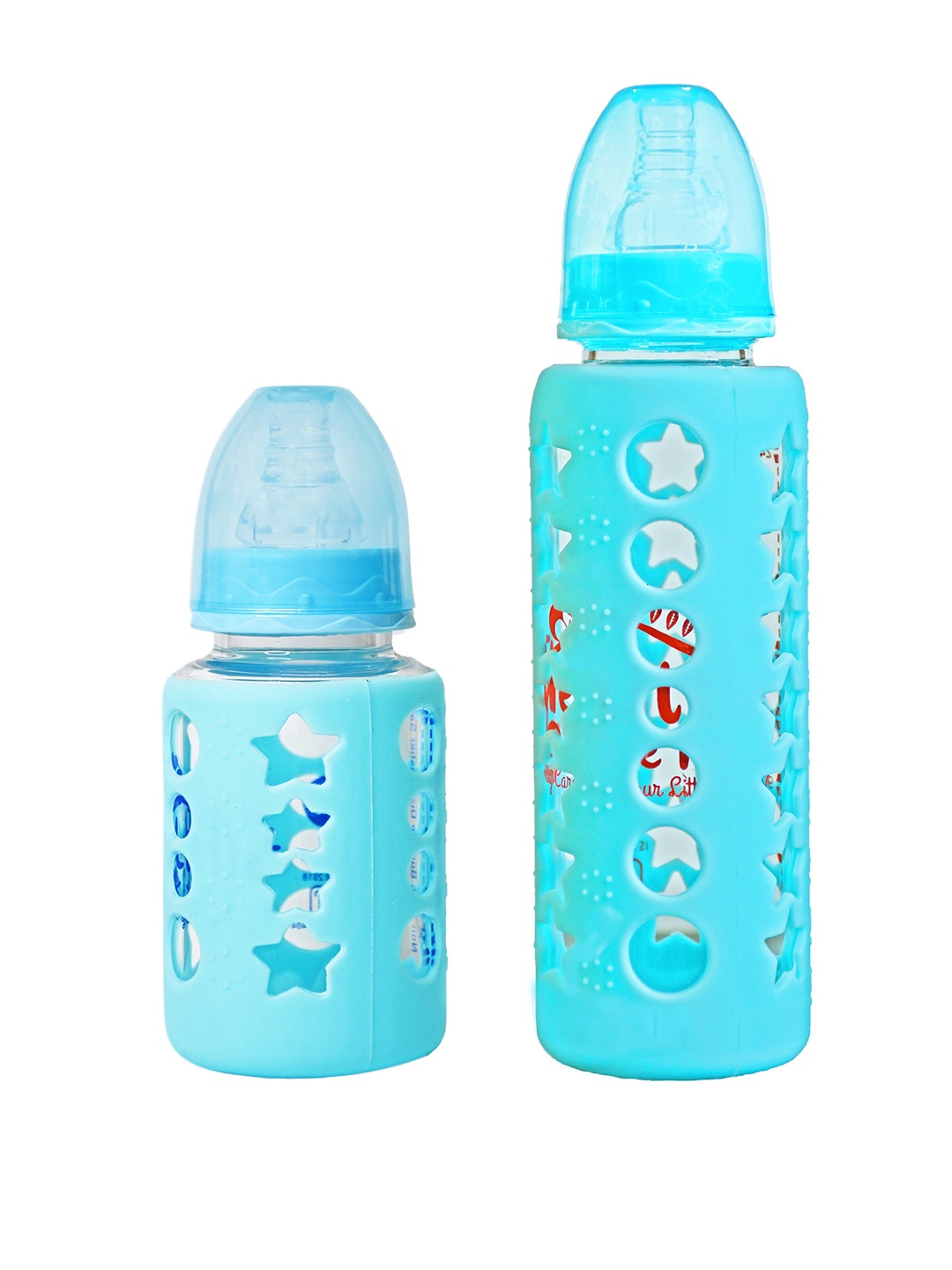 

The Little Lookers Blue Set of 2 High Borosilicate Glass Feeding Bottles
