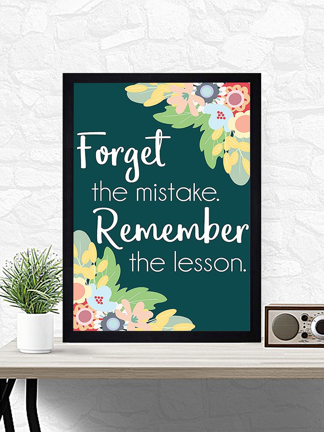 

Gallery99 Green Forget The Mistake Remember The Lesson-Wall Decor