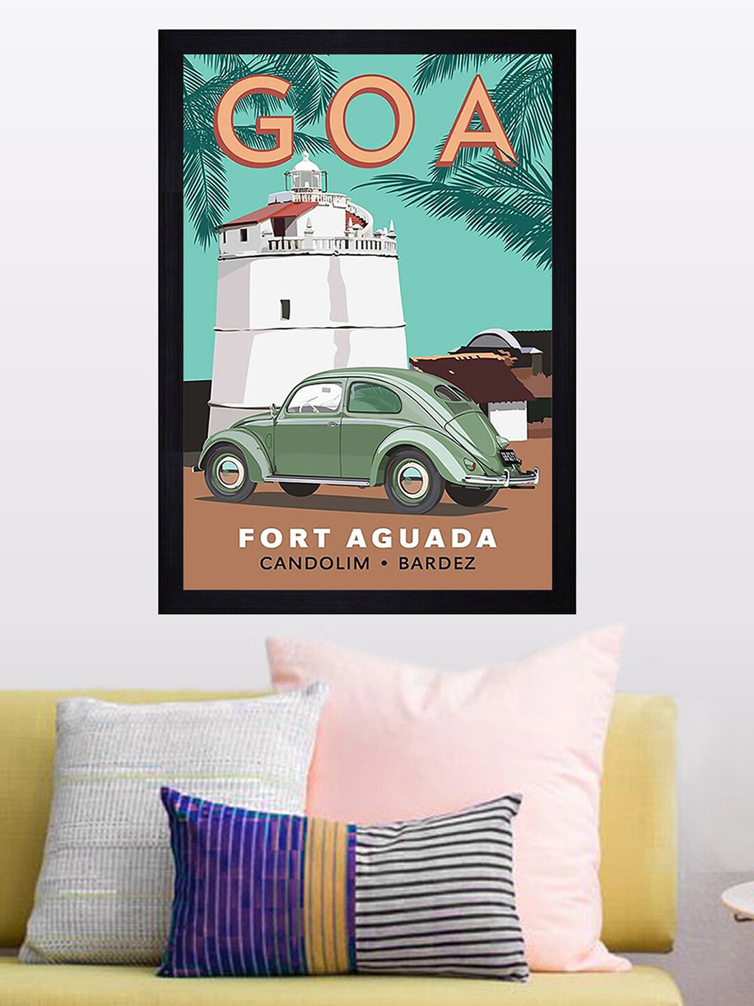 

Gallery99 Green Goa Texture Framed Art Print