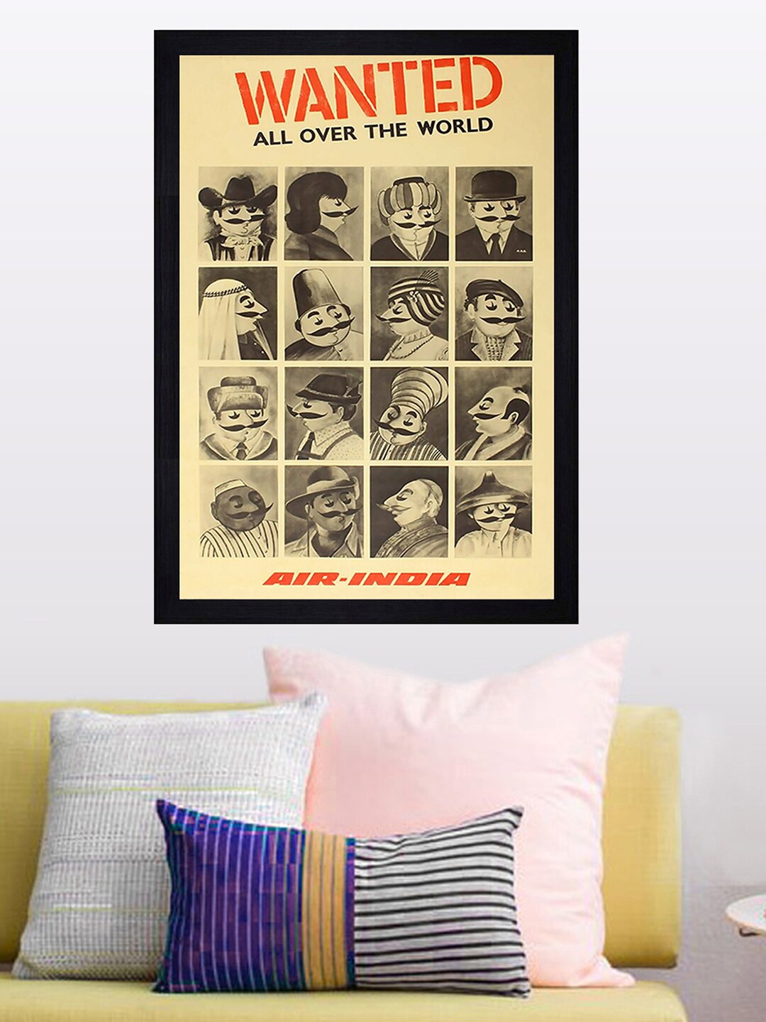 

Gallery99 Black & Beige Wanted Texture Framed Art